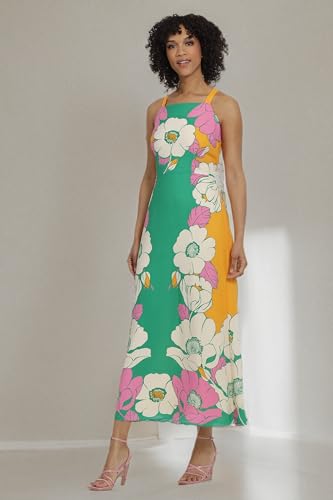 Maggy London Women's Bold Colorful Fun Printed Georgette Maxi Dress4