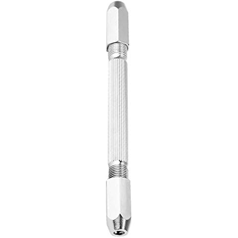 Hand Twist Drill, 0-3mm Mini Micro Manual Gimlet Double End Pin Vice Drill Hand Drilling Tool drill press vise Chuck Gimlet Cover
