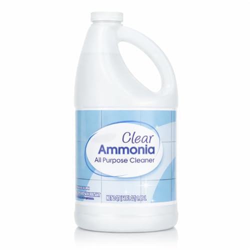 Multi Purpose Household Cleaner with Clear Ammonia 64 fl oz Bottle All Surface Cleaning Liquid for Floors Kitchen Bathroom and General Cleaning Use