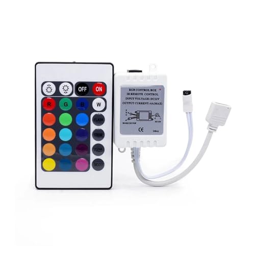 Contrôleur LED DC 12V avec télécommande 24 touches pour ruban lumineux