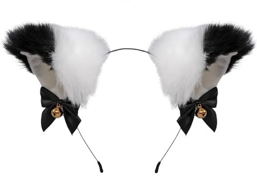 Anime French Maid Lolita Fancy Queen Princess Dress Cosplay Costume Furry Cat Ear Gloves Socks set