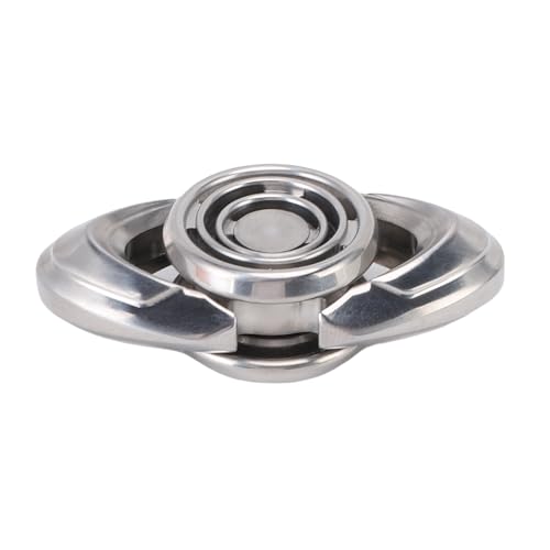 Qcwwy Gyro Fidget Spinner Portable Professionnel en Acier Inoxydable, Jouet de Précision, Gyroscope à Longue Rotation, Jouets du Bout des Doigts, Mise au Point pour...