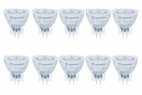 LEDVANCE 10er LED MR11 Spot GU4 3 5W Warmweiß 2700K 345lm 36 12V AC/DC Ersetzt 35W Halogen 10er SPARPACK