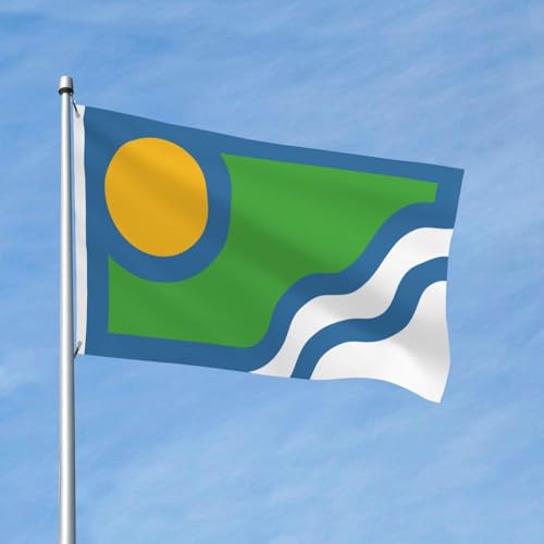 Banderas De Bienvenida Condado De Peoria, Illinois Resistente Uv Bandera De Jardín Doble Cara Exterior Estandarte Para Casas Balcón Hogar 3X5 Ft