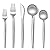 Stapava Matte Silverware Set for 12, 60-Piece Stainless Steel Flatware Eating Utensils Sets, Satin Finish Cutlery Include Forks Spoons and Knives Set for Home Restaurant Hotel, Dishwasher Safe