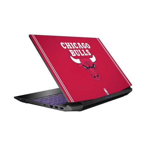 Autocollant vinyle Chicago Bulls HP Pavilion 15.6 cadeau idéal pour passionné de basket NBA rouge