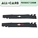 ALL-CARB 2 Pack Lawn Mower Blades 120-9500-03 Replacement for Toro 30 inch Blades 116-6358-s 116-6358-03