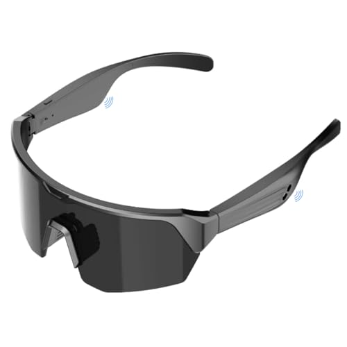 Cycling Bluetooth Glasses, Smart Sports Glasses for Men Women, Bluetooth Sunglasses 5.3 with UV400 Protection Outdoor Glasses for Running Driving Fishing Golf