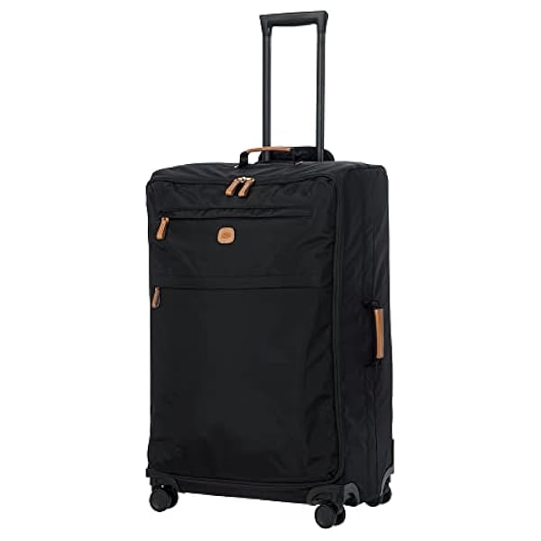 Bric's Trolley Grande Collezione X-Bag, Valigia con 2 doppie Ruote, Resistente e Ultra Leggera, Dimensioni 48x77x26cm, Black