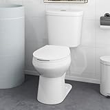 Giantex Two-Piece Elongated Toilet with 17.5' ADA Comfort Height Seat, Powerful Dual Flush 1.1/1.28 GPF, MAP 1000g, Soft Close Seat & 12' Rough-In, Water Sense, cUPC and CEC Approved, Load 880Lbs