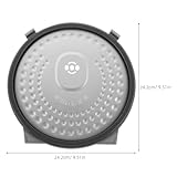MOTHNUR Rice Cooker Upper Cover Plate with Stainless Steel and Silicone Leakproof Seal 9.5" Replacement Lid Compatible with Midea Electric Rice Cooker Spare Part for Kitchen Use - Image 2