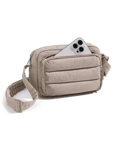 BAGSMART Crossbody Bags for Women, Puffer Small Crossbody Purses with RFID Blocking Slots, Puffy...