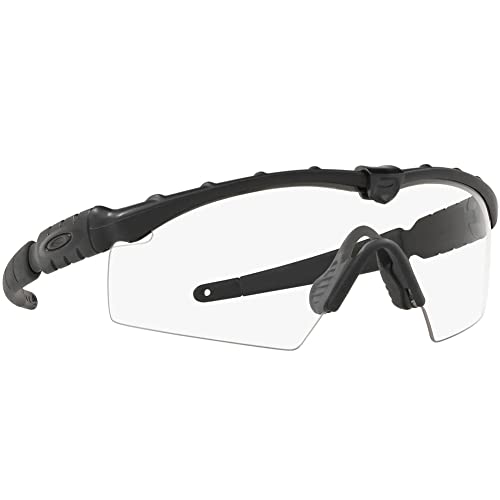 Oakley Mens OO9213 M Frame 2.0 Industrial Rectangular Sunglasses, Matte Black/Clear Polarized, 32 mm - image 5