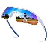 Jynnxa Kids Cycling Glasses - Polarised Teens Sports Sunglasses with UV400 for Ages 5-13 Boys & Girls Cricket Cycling TR90 Frame