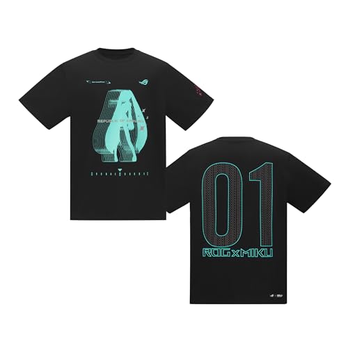 ASUS ~N R{ TVc ROG T-SHIRT I HATSUNE MIKU EDITION XLTCY {K㗝Xi
