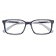 Botaniq Rechteckig Azetat Brillen in Blau für Herren, Brille mit Sehstärke, optional mit Sonnenbrillen tönung oder Blaulichtfilter (Modell BIO-1014-105)