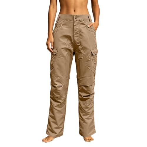 Pantalon de randonnée à taille haute femme léger fini les coups de soleil et l'humidité