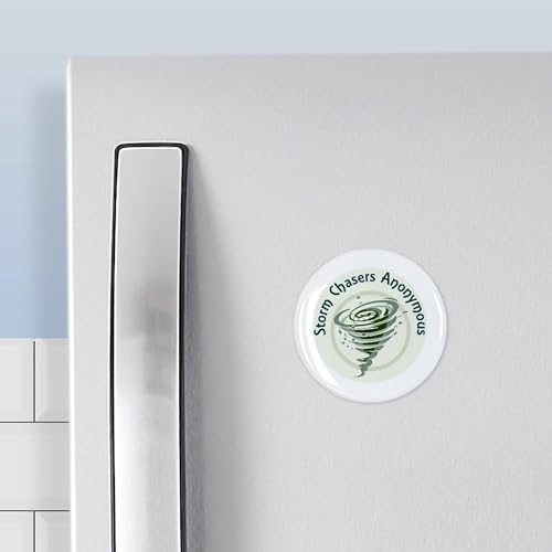 Imán redondo decorativo para refrigerador 2.25 pulgadas miniatura 3