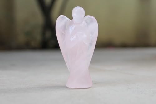 Jet Rose Quartz 2" Angel Guidance, Protection, and Inspiration Crystal