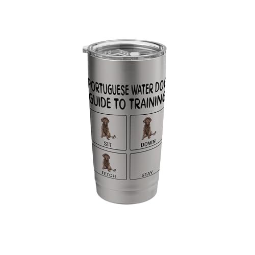 Portuguese Water Dog Guide To Training Dog Obedience Stainless Steel Insulated Tumbler