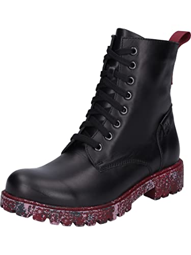 Josef Seibel Damen Combat Boots Marta 16,Weite G (Normal),Wechselfußbett,Bootee,Booties,halbstiefel,Kurzstiefel,schwarz-Kombi,39 EU Cover