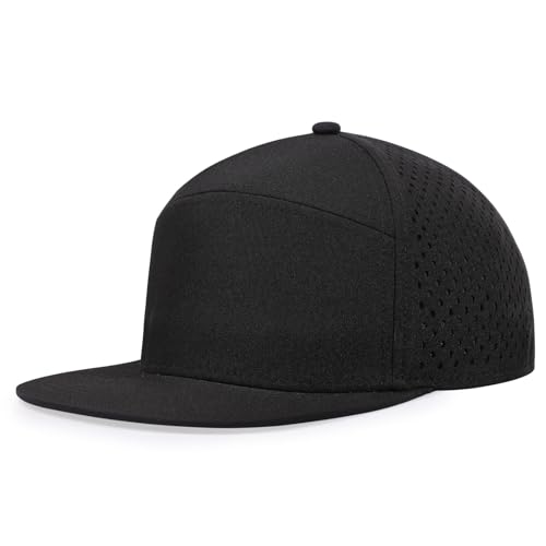 Image of LiuSuper XXL Baseball Cap - Extra Large Flat Brim Snapback 5 Panel Trucker Hat for Big Heads