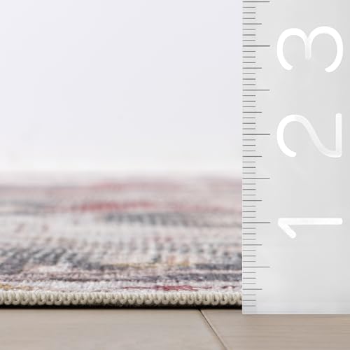 Tapis lavable en machine médaillon résistant aux enfants et animaux