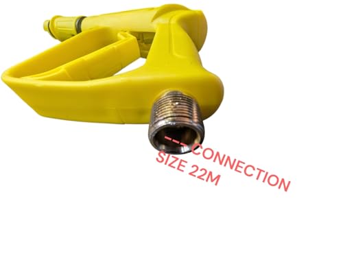 Image of Spray Gun M22 (Connection) Pressure Water Spray Gun Car Wash Floor Cleaning 190BAR High Pressure Water Washer Gun with Adjustable Nosel (Yellow) (Yellow)