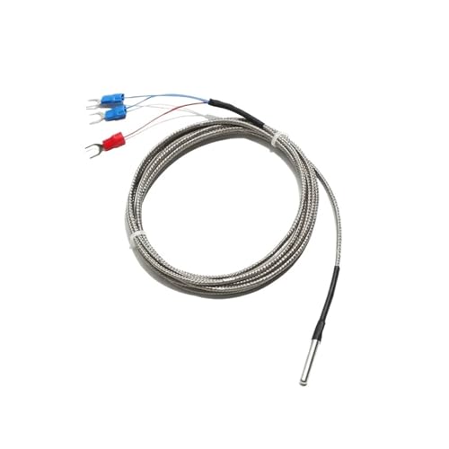 �^�C�v KJ PT100 �X�e�����X�|���x�e�X�g�M�d�� 4 × 30 �~�����[�g���Z���T�[�v���[�u 1 ���[�g�� 2 ���[�g�� 3 5 ���[�g���V�[���h PTFE ���C���[(PT100,Cable Length 1m)