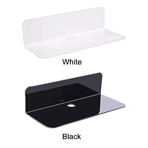 Calidaka 2 Pack Wall Mounted Floating Shelves No Drill Adhesive Shelf Acrylic Wall Shelves Hanging Mini Shelf Bookshelves Display Shelf For Bathroom Kitchen Living,Kitchen,Room Bedroom #TOP7