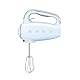 Smeg, HMF01PBEU Electric Mixer, 9 -Geschwindigkeitsniveaus, Turbofunktion, glattes Start -Start -up -System, 4 Peitschen, 2 Ganci -Mixer und umhüllt, 250W, Blau