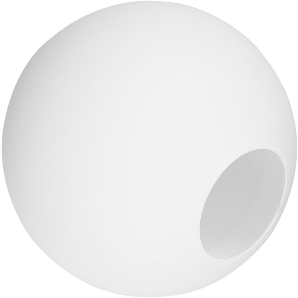 MAGICLULU White Glass Globe Lamp Shade Replacement Glass Globe Shade Lamp Post Round Ball Lamp Covers for Pendant Wall Lamp 6-7cm