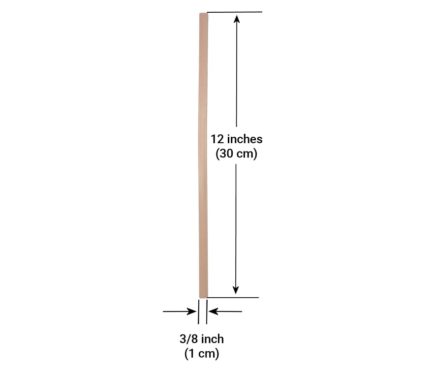 Plastic welding rods PP 8x1mm Flat Black 25 rods
