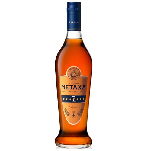 Metaxa 7 Sterne mit 40% vol. | Einzigartiger Brandy aus Griechenland (1 x 0,7l)