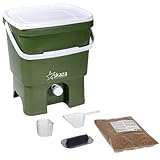 Contenido del envío: 1 x compostador, 1 x dispersión EM 1 kg, accesorios (1 x plancha, 1 x colador, 1 x unidad de medida para aspersión, 1 x bandeja de drenaje), 1 x manual de usuario