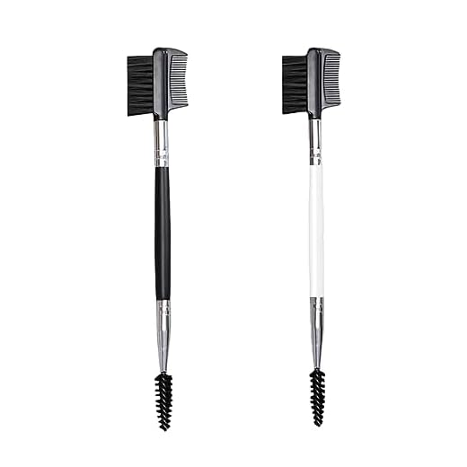 Cepillo para Cejas, 2 Pcs Cepillo de Pestañas, Peine de Pestañas 2 en 1, Cepillos para Cejas de Doble Punta, Separador de Pestañas Portátil, para Modificar Cejas y Pestañas