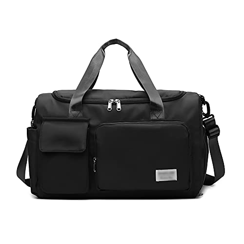 Sac de voyage tendance noir idéal pour le week-end et les séances de fitness