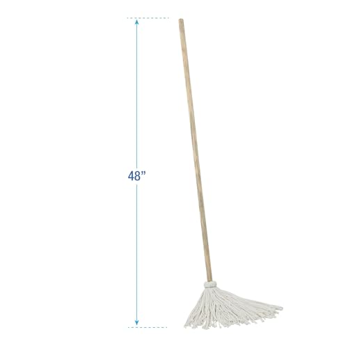 Image of Boardwalk Dust Mop Head, Cotton /Synthetic Blend, 48 inch x 5 inch, Blue