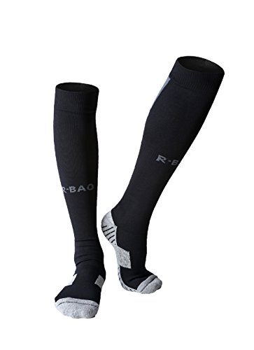 Matari Mens Sports Athletic Compression Football Soccer Socks Over Knee High Team Socks2