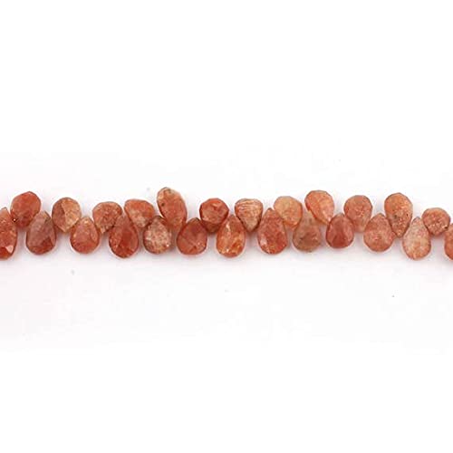 Sun Stone Faceted Briolettes de qualité gemme pour bijoux haut de gamme