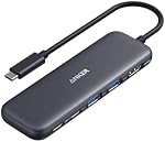 Anker USB C Hub, 5-in-1 USBC to HDMI Splitter with 4K Display, 1 x Powered USB-C 5Gbps & 2×Powered USB-A 3.0 5Gbps Data Ports for MacBook Pro, MacBook Air, Dell and More