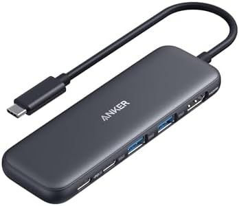 Anker USB C Hub, 332 USB-C Hub (5-in-1) with 4K HDMI Display, 5Gbps USB-C Data Port and 2 5Gbps USB-A Data Ports and for MacBook Pro, MacBook Air, Dell XPS, Lenovo Thinkpad, HP Laptops and More