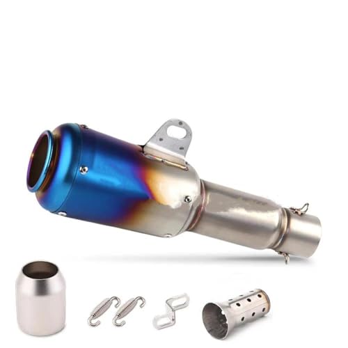 Silencieux d'échappement moto 51mm inox universel compatible Suzuki GSR 750 et Hayabusa Style 3