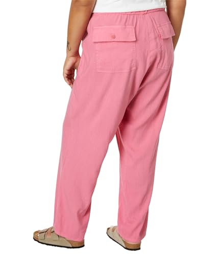 KUT from the Kloth Women's Plus Size Rosalie-Drawstring Pants with Porkchop Pockets in Dawn Pink2