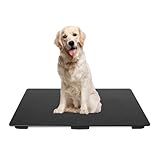 Tierwaage für große Hunde, 80 x 50 cm, Veterinärwaage mit LCD-Display und Anti-Rutsch-Matte, Tierwaagen-Plattform, Tragkraft bis 100 kg, Genauigkeit 10 g, mit Tara/Halten/Unit
