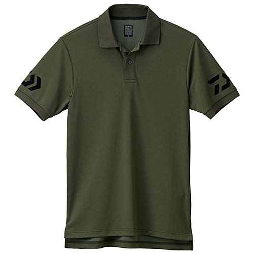 ダイワ 半袖ポロシャツ オリーブ×ブラック M DE-7906