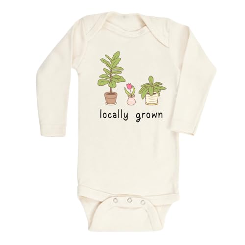 Image of MangoHouse Locally Grown Succulents Baby Bodysuit, Newborn Outfit, Baby Clothes, Gift for Children