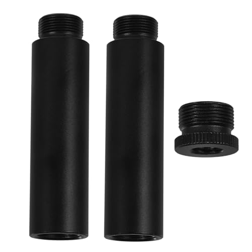 SOLUSTRE 1 セット マイク延長ロッド ロー マイクアーム ブームスタンド マイク延長チューブ マイク卓上スタンド延長ロッド マイクアームスタンド延長 アルミニウム合金 Black