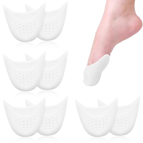 Teouuas 4 Paires Protections D'orteils, Doux Couvre-Orteils pour Chaussures de Danse, Protege Orteil Silicone Confortables, pour Chaussures de Danse Ballet Pointu, Soulage les Douleurs D'orteil