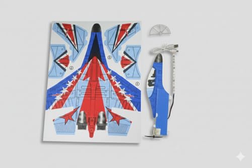 Image of Electric Glider Fighter Aircraft | Motorized Foam Plane for Teens (14+) | High-Speed Launch Aircraft Toy with EPP Foam Body, Automatic Glide Mode & 10-15 Sec Power Charge